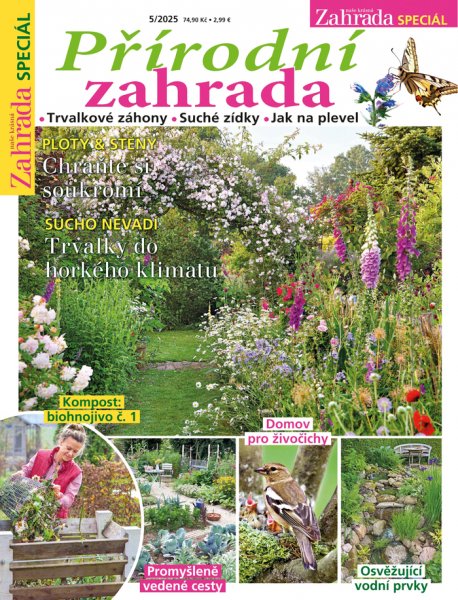 obálka časopisu Naše krásná zahrada speciál 5/2025 - Přírodní zahrada