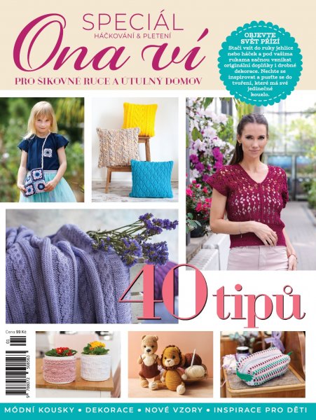 obálka časopisu Ona Ví + Speciály Speciál 1/2026 Háčkování