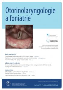 obálka časopisu Otorinolaryngologie a foniatrie 2/2024