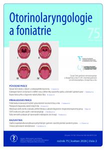 obálka časopisu Otorinolaryngologie a foniatrie  2/2026