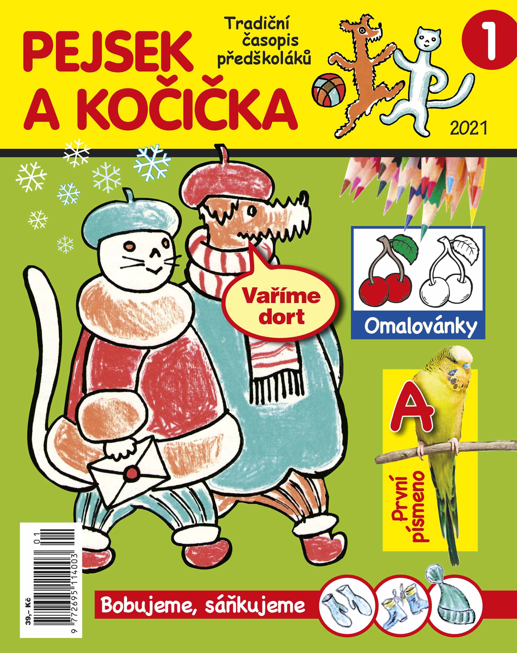 obálka časopisu Pejsek a kočička 1/2021