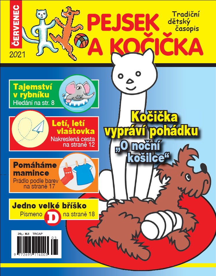 obálka časopisu Pejsek a kočička PRÁZDNINY 5/21