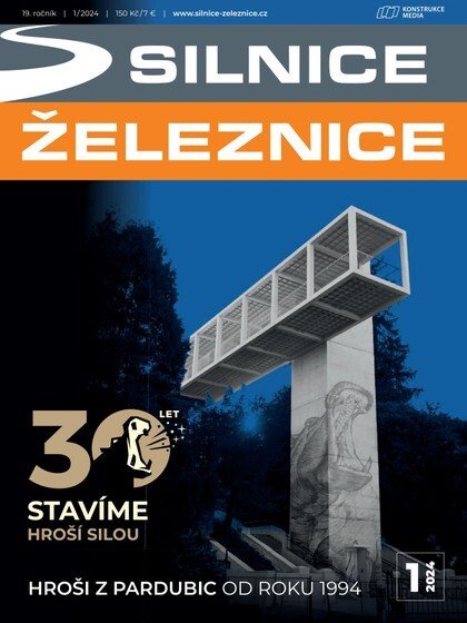 obálka časopisu Silnice a železnice 1/2024