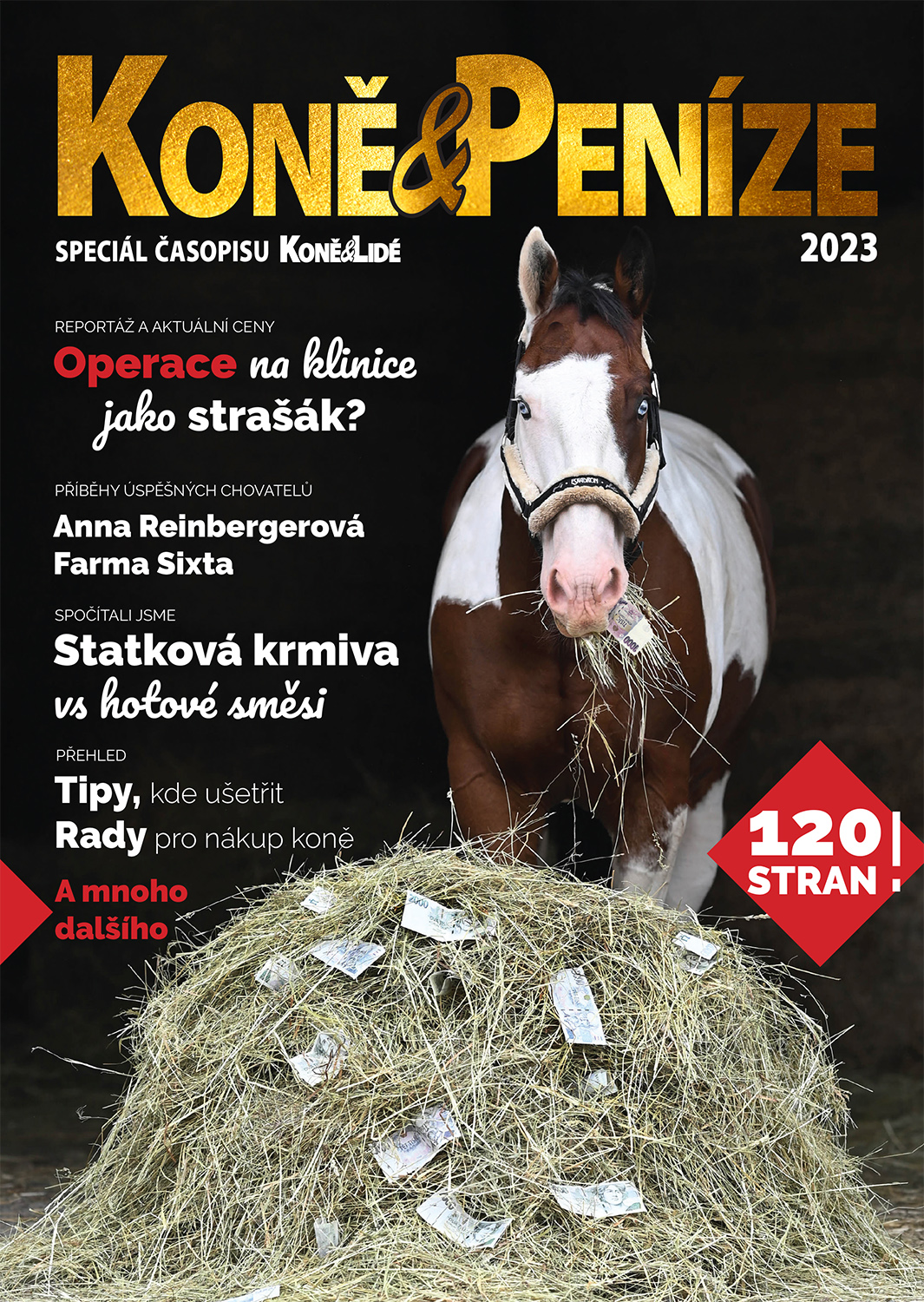 obálka časopisu Speciál Koně & lidé speciál Koně & Peníze 2023