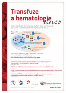 obálka časopisu Transfuze a hematologie dnes 2/2023