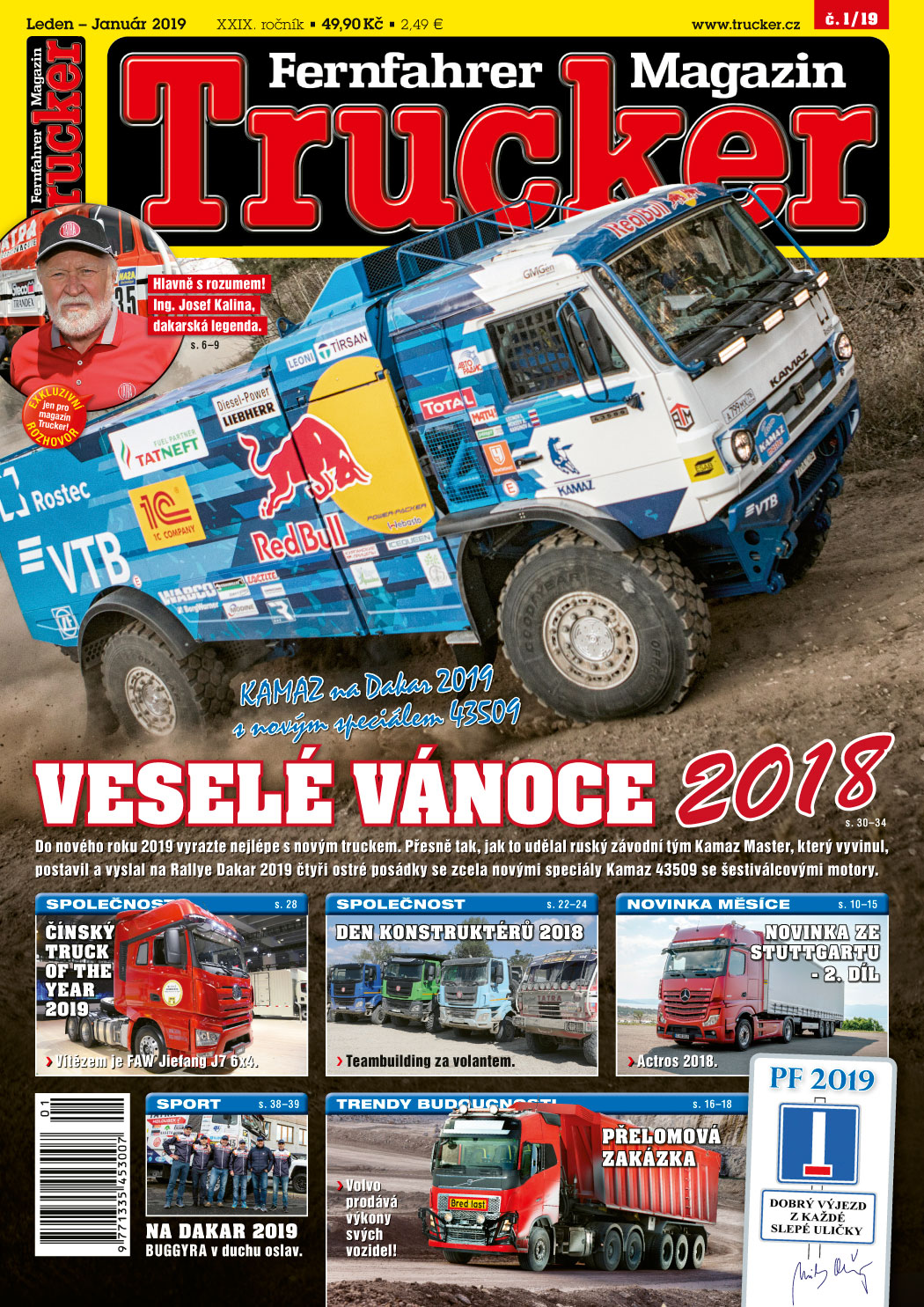 obálka časopisu Trucker 1/2019