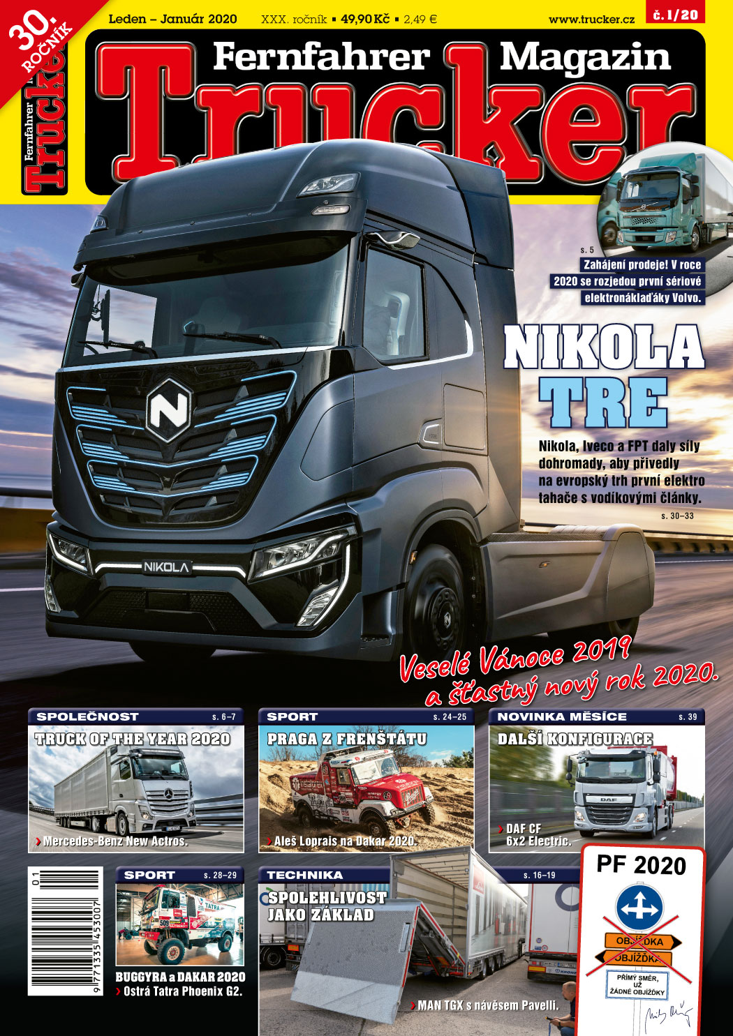 obálka časopisu Trucker 1/2020