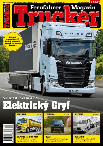 obálka časopisu Trucker 11-12/2024