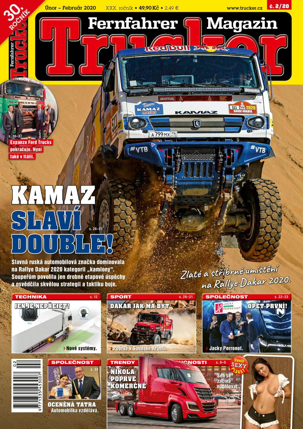 obálka časopisu Trucker 2/2020