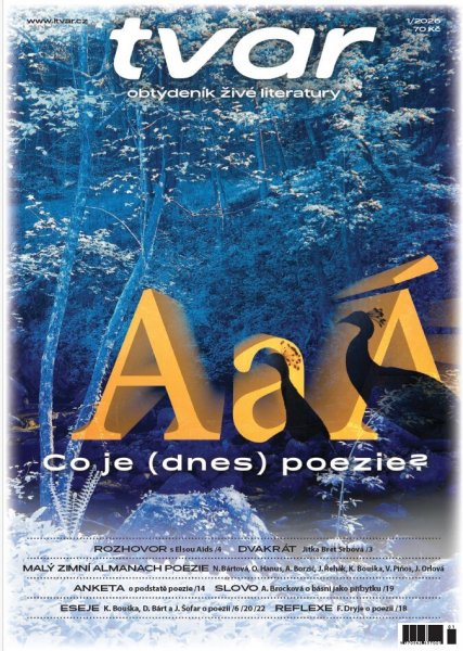 obálka časopisu Tvar 1/2026