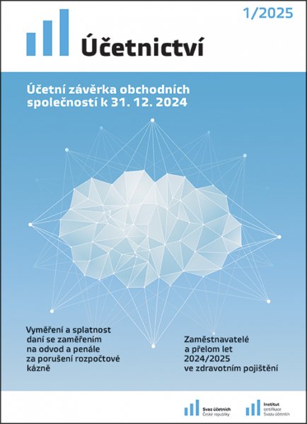 obálka časopisu Účetnictví 1/2025