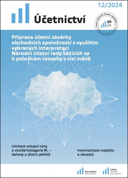 obálka časopisu Účetnictví 12/2024