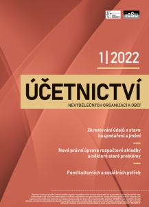 titulní strana časopisu Účetnictví nevýdělečných organizací a obcí 2022//1