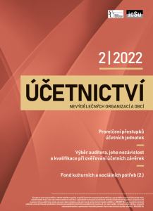 titulní strana časopisu Účetnictví nevýdělečných organizací a obcí 2022//2