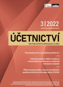 obálka časopisu Účetnictví nevýdělečných organizací a obcí Účetnictví nevýdělečných organizací a obcí 3/2022