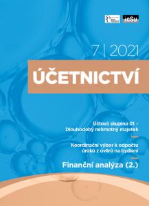 obálka časopisu Účetnictví Účetnictví 7/2021
