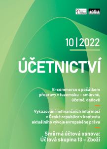 obálka časopisu Účetnictví Účetnictví 10/2022