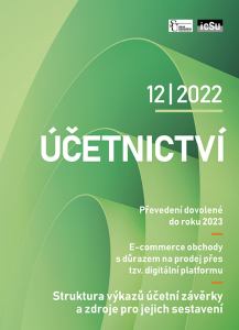 obálka časopisu Účetnictví Účetnictví 12/2022