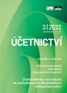 obálka časopisu Účetnictví Účetnictví 3/2022