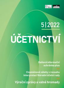 obálka časopisu Účetnictví Účetnictví 5/2022