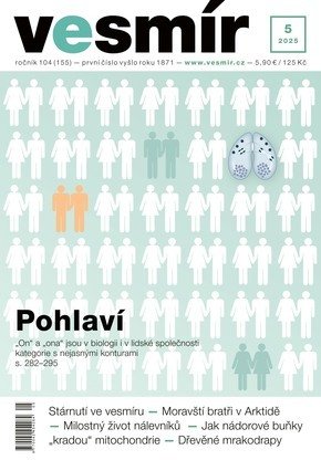 obálka časopisu Vesmír 5/2025