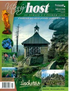 obálka časopisu Vítaný host na Šumavě a v Českém lese 1/2015 jaro