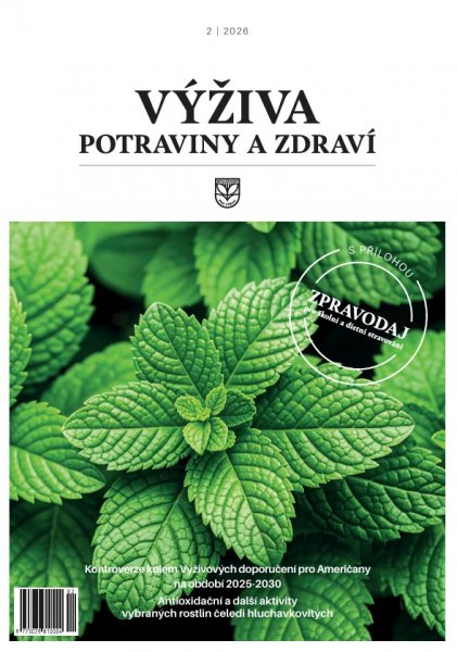 obálka časopisu Výživa, potraviny a zdraví 2/2026
