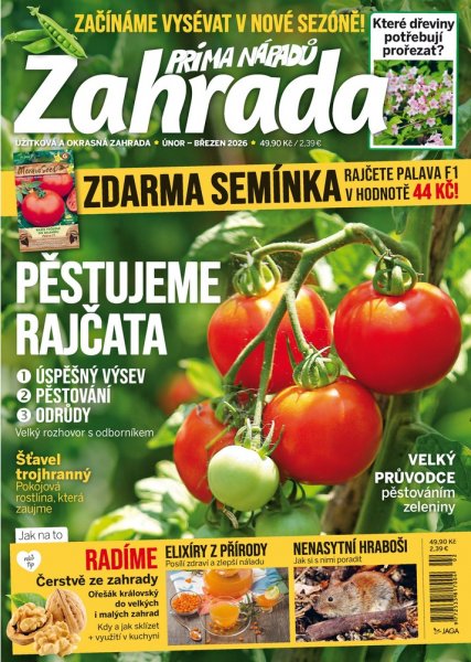 obálka časopisu Zahrada prima nápadů 2-3/2026