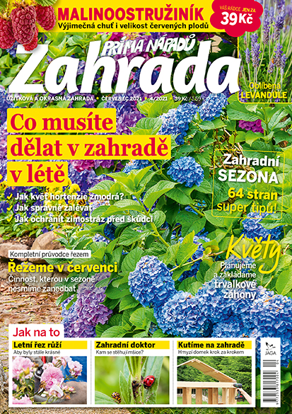 obálka časopisu Zahrada prima nápadů 4/2021