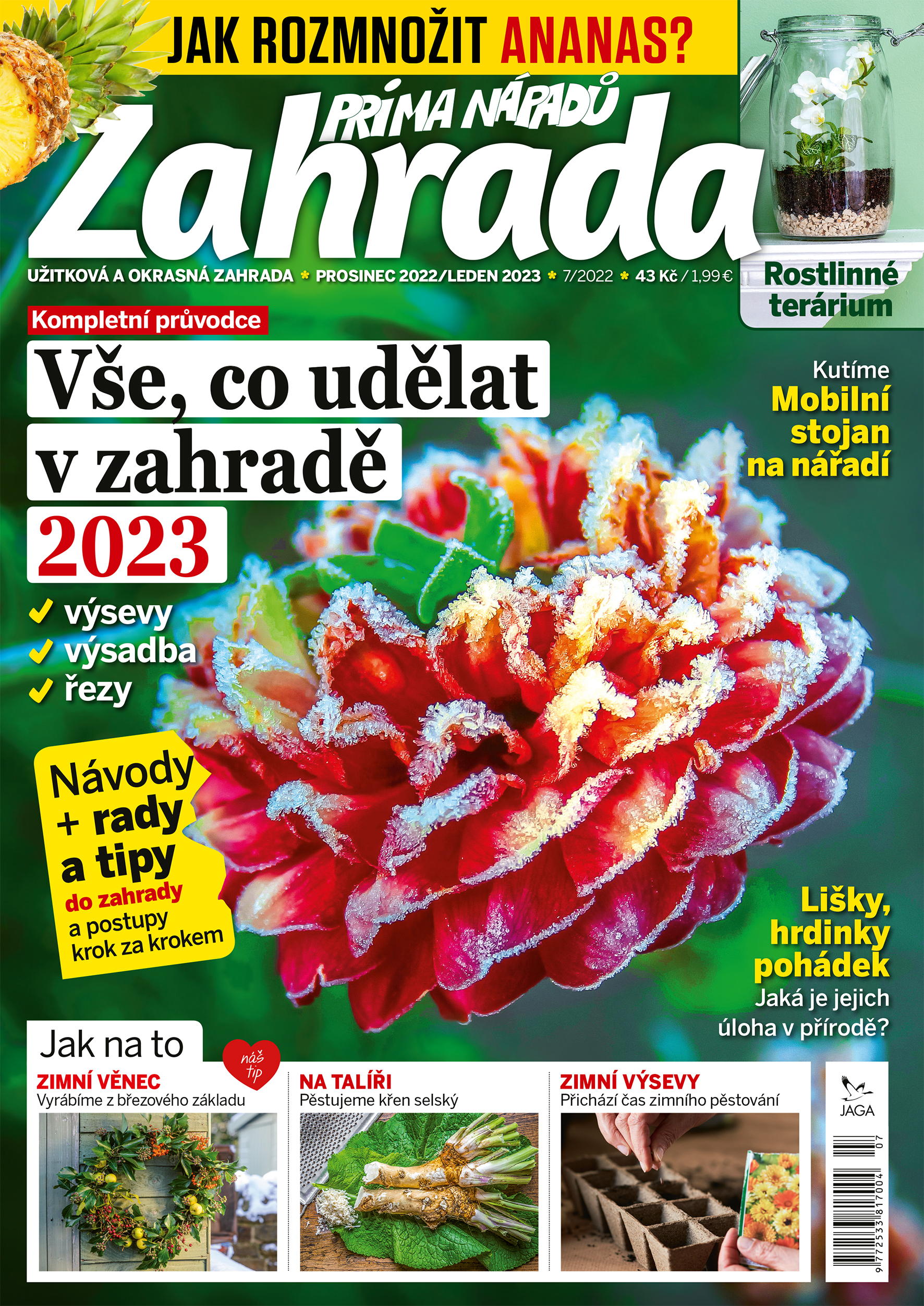 obálka časopisu Zahrada prima nápadů 7/2022