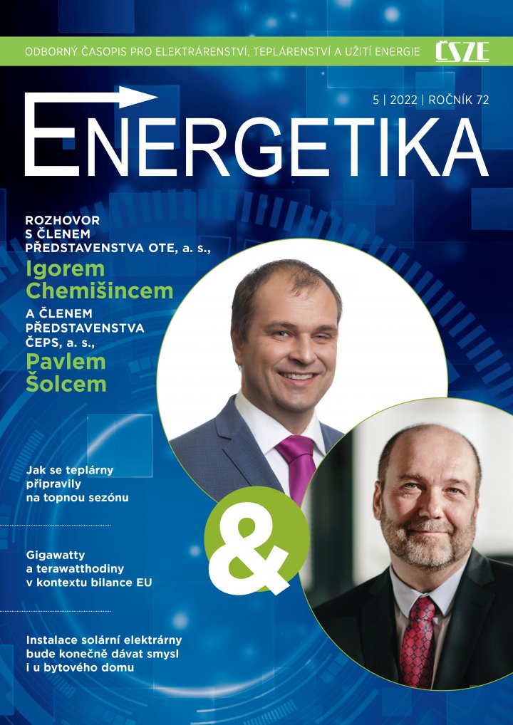 titulní strana časopisu Energetika a jeho předplatné