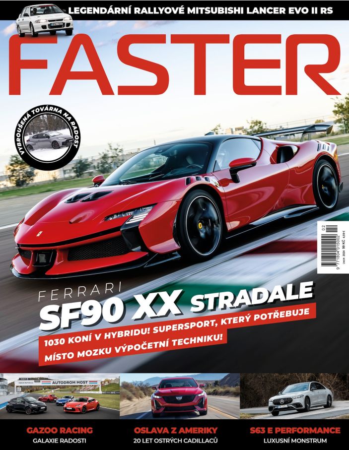 titulní strana časopisu Faster Magazine a jeho předplatné