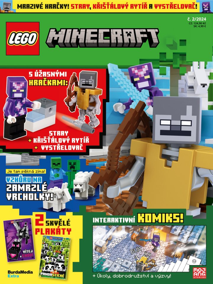 titulní strana časopisu LEGO MINECRAFT a jeho předplatné
