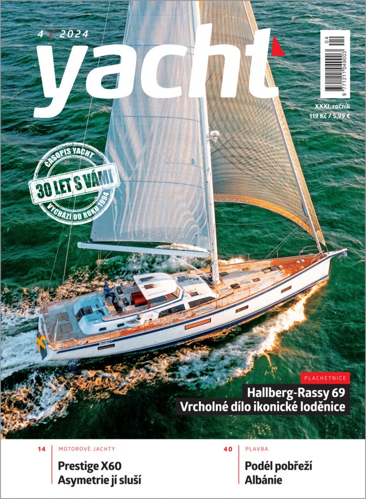 titulní strana časopisu YACHT a jeho předplatné
