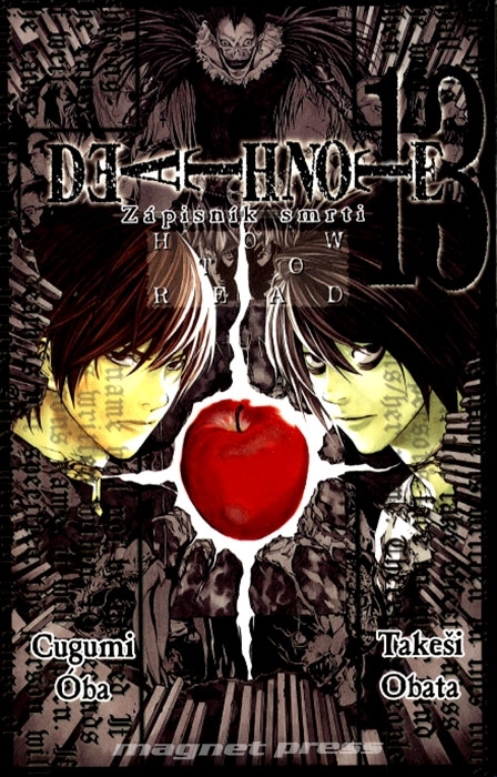 titulní strana časopisu Death Note a jeho předplatné