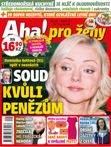titulní strana časopisu Aha! pro ženy a jeho předplatné