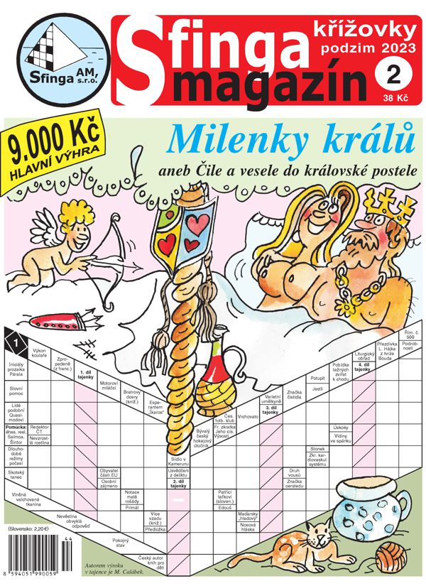 titulní strana časopisu Sfinga magazín a jeho předplatné
