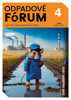 titulní strana časopisu Odpadové fórum a jeho předplatné