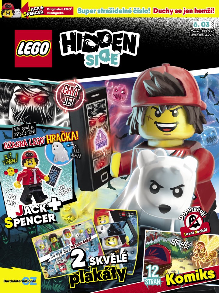 titulní strana časopisu LEGO® HIDDEN SIDE ™ a jeho předplatné
