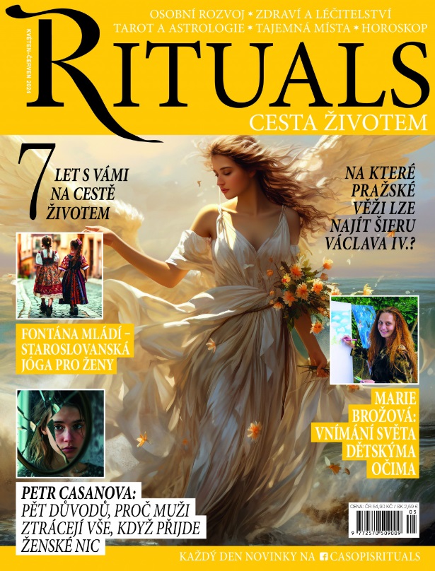 titulní strana časopisu Rituals a jeho předplatné
