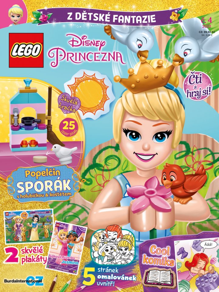 titulní strana časopisu LEGO® Disney Princezna™ a jeho předplatné