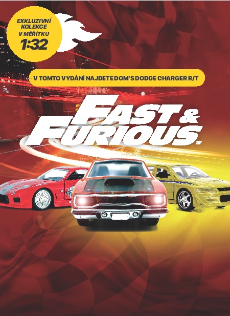 titulní strana časopisu Fast & Furious modely a jeho předplatné