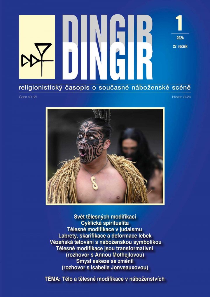 titulní strana časopisu DINGIR a jeho předplatné