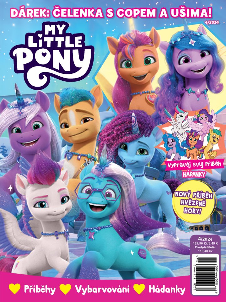 titulní strana časopisu My Little Pony a jeho předplatné