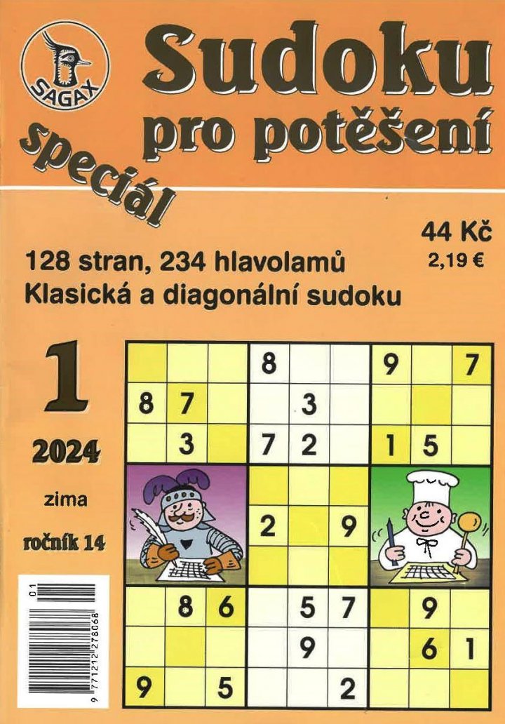 titulní strana časopisu Sudoku pro potěšení speciál a jeho předplatné