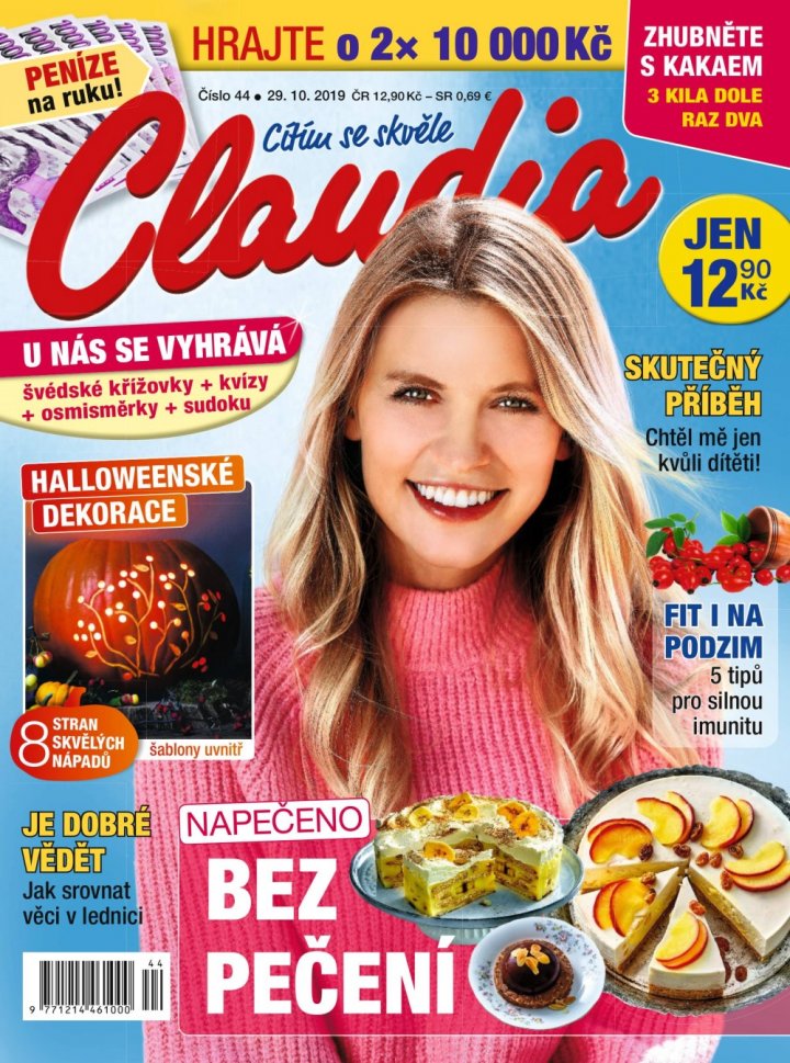 titulní strana časopisu Claudia a jeho předplatné