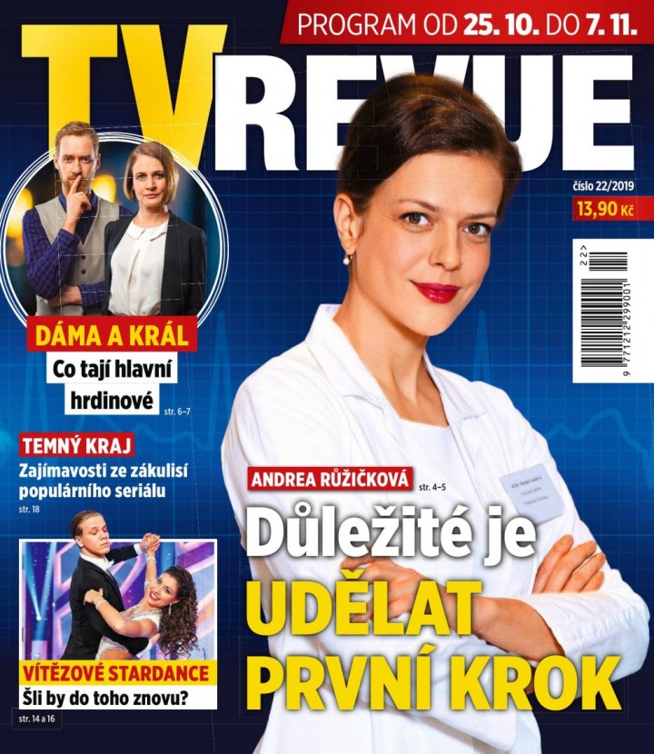 titulní strana časopisu TV Revue a jeho předplatné