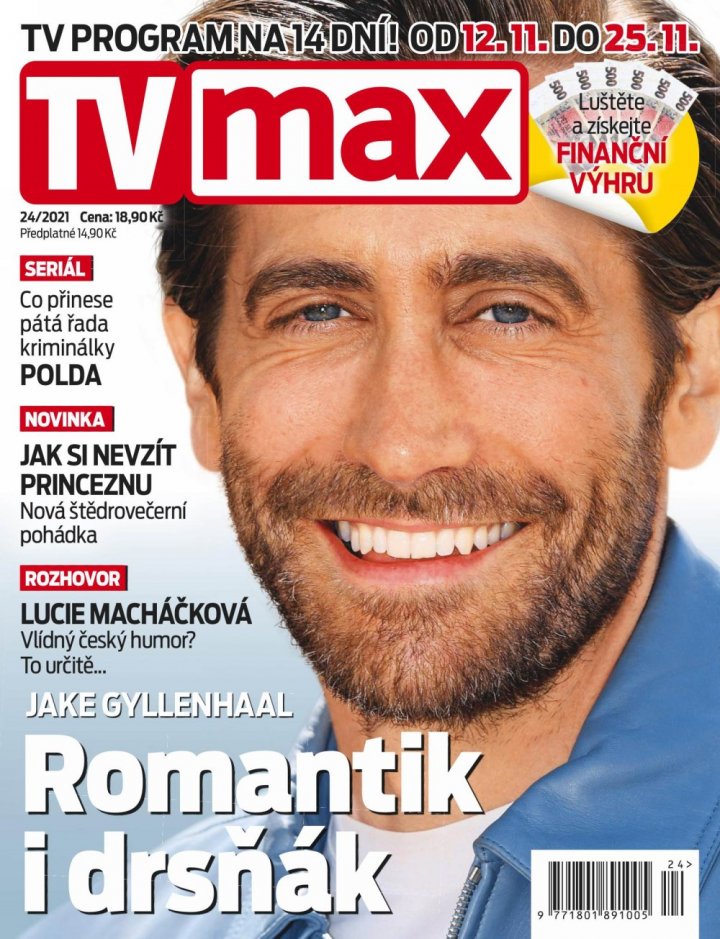 titulní strana časopisu TV Max a jeho předplatné