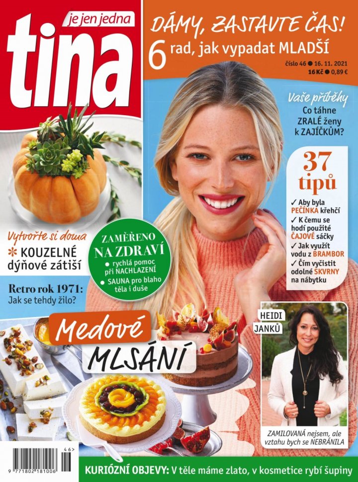 titulní strana časopisu Tina a jeho předplatné
