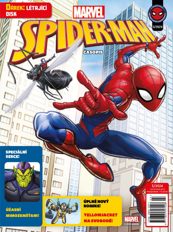 titulní strana časopisu Spider-man a jeho předplatné